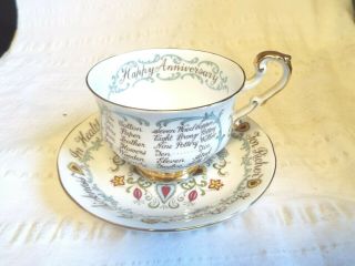 Vintage Paragon By Appointment To Her Majesty The Queen Tea Cup Saucer