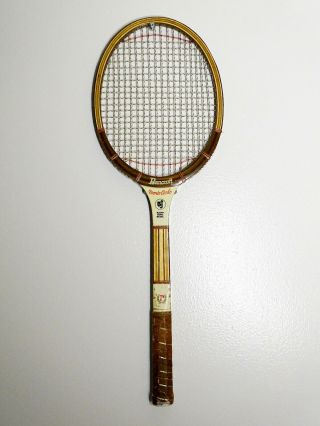 Bancroft Monte Carlo Bjorn Borg Vintage Wood Tennis Racquet 4 3/8 "