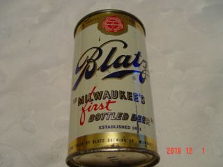 Vintage Blatz 12oz Flat Top Beer Can - Grade 1 Indoor Sweet