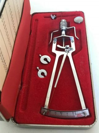 1955 Vintage Winters Schioetz Tonometer Improved Made In Germany Case