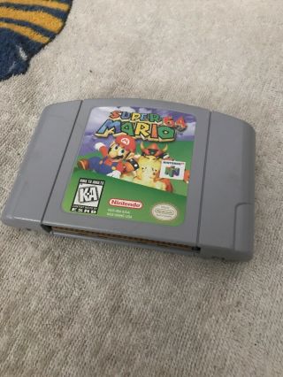Authentic Mario 64 Cartridge For Nintendo 64 N64 Only Vintage