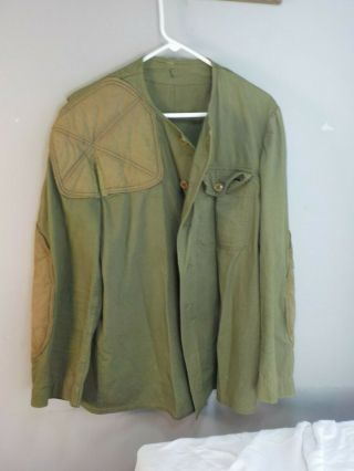 Vintage Vietnam War Era Usmc Us Army Sniper Shooting Jacket Padded Herringbone