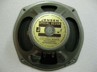 Vintage 1964 Gold / Brown Label C8r Jensen 8 " Speaker 8 - Ohm 25 - Watts Fender Amp