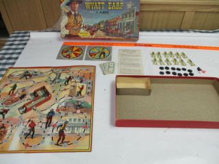 Vintage 1958 Wyatt Earp Game By Transogram Toys - 100 Complete