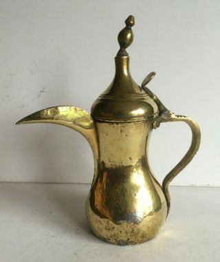 37 cm Antique Dallah islamic art HALLMARK Coffee Pot Bedouin 1.  680 grams 2