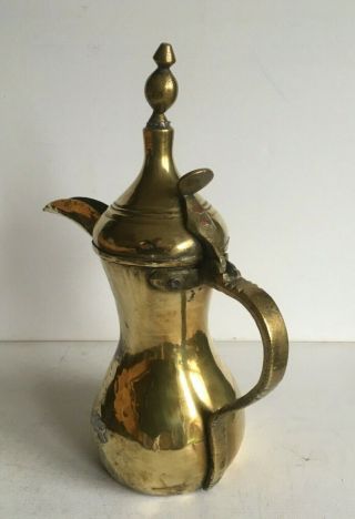 37 cm Antique Dallah islamic art HALLMARK Coffee Pot Bedouin 1.  680 grams 3
