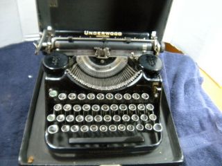 Underwood Elliot Fisher Portable Typewriter Case Antique Vintage 1930