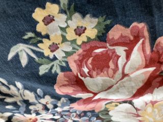 Vintage Ralph Lauren Pillowcase Standard Gorgeous Kimberly Floral Blue Euc