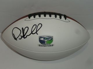 Pete Carroll Signed Football Seattle Seahawks Bowl Xlviii Champions Proof