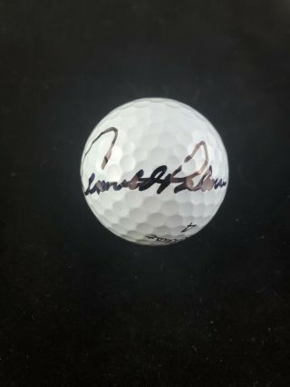 Arnold Palmer Signed Golf Ball With Great Signature