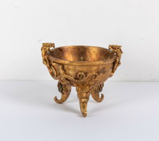 Chinese Antique/vintage Gilt Bronze Censer