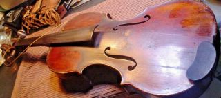 Antique Violin Joseph Guarnerius Fecit Cretonne Anno 1736 Ihs Two Labes York