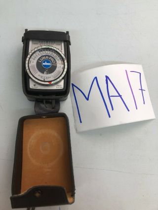 Vintage GOSSEN Luna - Pro SBC camera PROFI - SYSTEM Light Meter with Case MA16 2