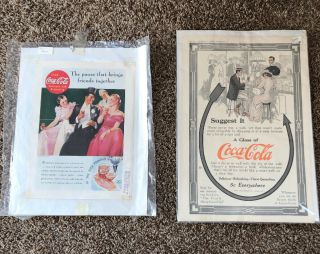 Vintage Coca Cola Ads Pause That Brings Friends 1930s Womans Home Comp.  1911