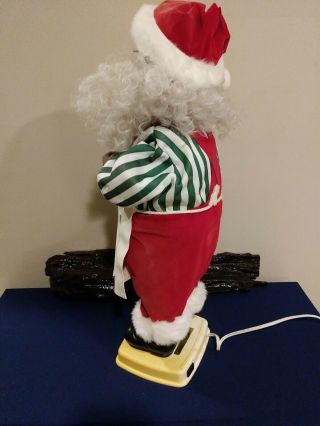 VINTAGE 1995 ANIMATED CHRISTMAS MOTIONETTE AFRICAN AMERICAN SANTA CLAUS DECOR 3