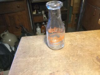 Vintage Richford,  Vt 1 Pint Milk Bottle A.  R.  Perley’s Jersy Milk Richford,  Vt