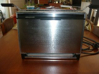 Vintage Sunbeam Vertical Griller And Toaster Stainless Steel Grill Shiny Retro
