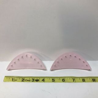 Vintage Cake Decorating Place Markers 8 - 9 " 8 - 10 " Pink Plastic Us Pat No 224434
