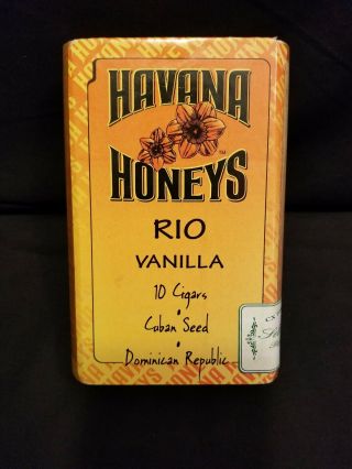 Havana Honeys Dominican Republic 10 Cigar Wood Box Empty