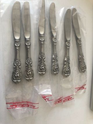 (6) Francis I Reed & Barton Sterling Silver Handle Butter Spreader Six