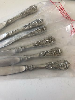 (6) Francis I Reed & Barton Sterling Silver Handle Butter Spreader Six 2