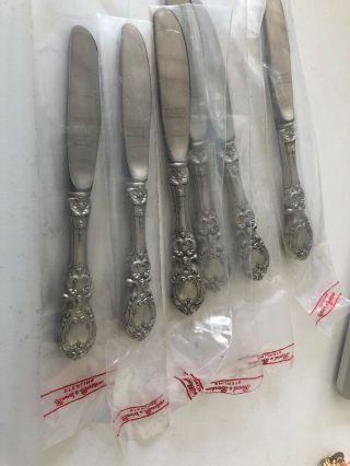 (6) Francis I Reed & Barton Sterling Silver Handle Butter Spreader Six 3