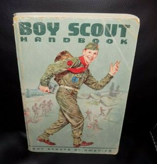 Vintage 1964 Boy Scout Handbook - Norman Rockwell Cover -