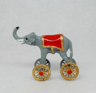 Vintage Victorian Elephant Riding Nursery Toy Dollhouse Miniature 1:12 2