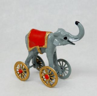 Vintage Victorian Elephant Riding Nursery Toy Dollhouse Miniature 1:12 3