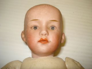 Antique Bisque Heubach ? German Character Doll Body 9 In.