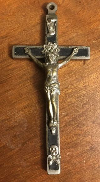 Vintage Crucifix Skull And Crossbones
