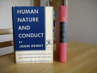 63 - Year Old Modern Library 173.  2 Human Nature And Conduct By Dewey