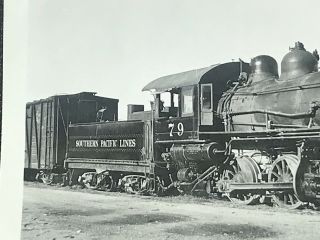 Antique Southern Pacific Lines Railroad Train Locomotive No.  79 Photo 3