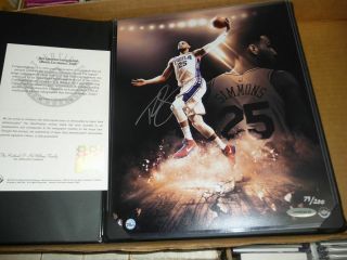 Upper Deck Employee Ben Simmons Autograph/auto Ready For Impact 8x10 76ers /200