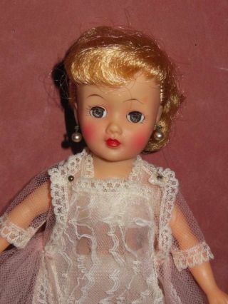 Vintage Ideal Little Miss Revlon Doll Wearing Tagged Hostess Set