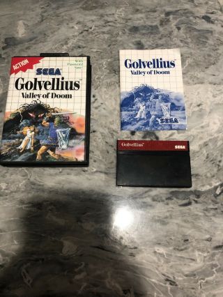 Vintage 1988 Sega Master System Sms Game Golvellius Complete