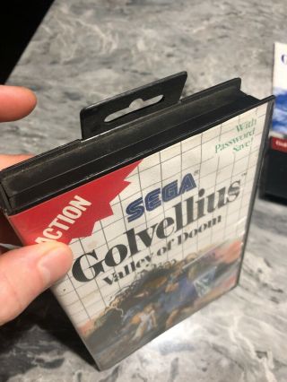 Vintage 1988 SEGA Master System SMS Game Golvellius Complete 3