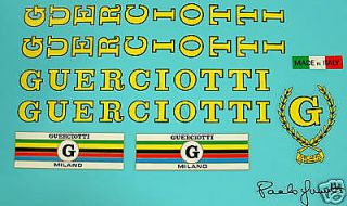 Guerciotti Set Of Decals Vintage Multiple Choices
