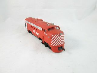 Vintage Ho Passenger Train Locomotive Cp Rail 1414 - Bachmann