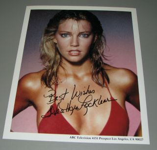 Vintage Heather Locklear Photograph Picture Auto Signed 8 X 10 Promotion
