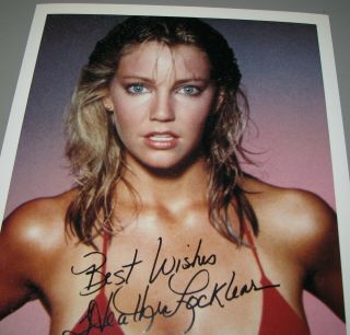 Vintage Heather Locklear Photograph Picture Auto Signed 8 x 10 Promotion 2