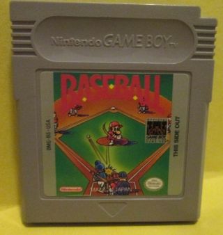 Vintage Baseball Nintendo Gameboy Game Boy Cartridge Classic Mario