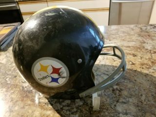 Vintage Nfl Pittsburgh Steelers Two Bar Throwback Rawlings Helmet Hnfl - N Medium