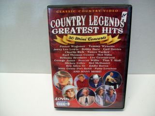 Country Music Legends Greatest Hits - 50 Mini Concerts - 4 Dvd 