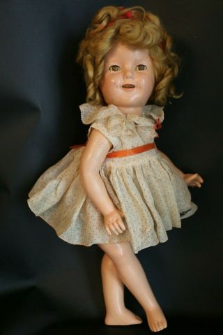 Vintage Ideal Shirley Temple Composition Doll,  18 In,  1930 