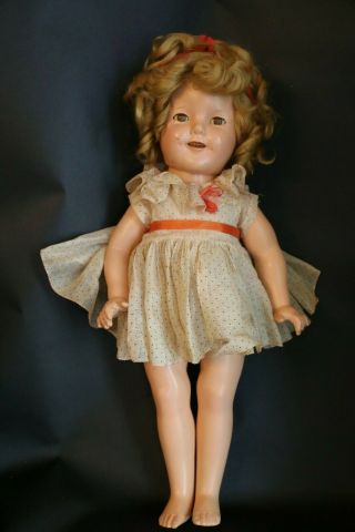 Vintage Ideal Shirley Temple Composition Doll,  18 IN,  1930 ' s Shirley Temple Doll 3