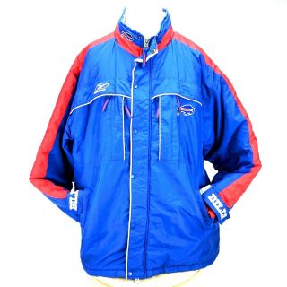 Vintage Buffalo Bills Nfl Reebok Lined Jacket Zip Front R516a Size X - Large Xl