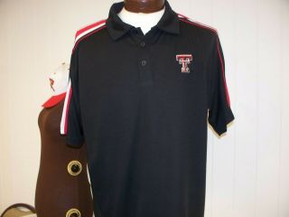 Texas Tech Red Raiders Ncaa Adult Xl Stitched Dry Fit Polo Shirt