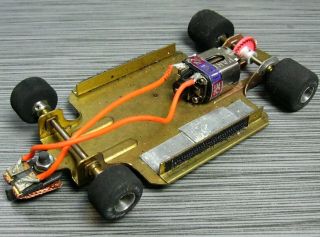 Slot Car Parma Fcr Brass Chassis Vintage 1/24 Scale