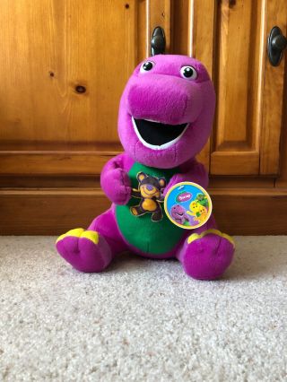 10 " Plush Barney The Purple Dinosaur Plush Doll Toy Tv Show Vintage 2008